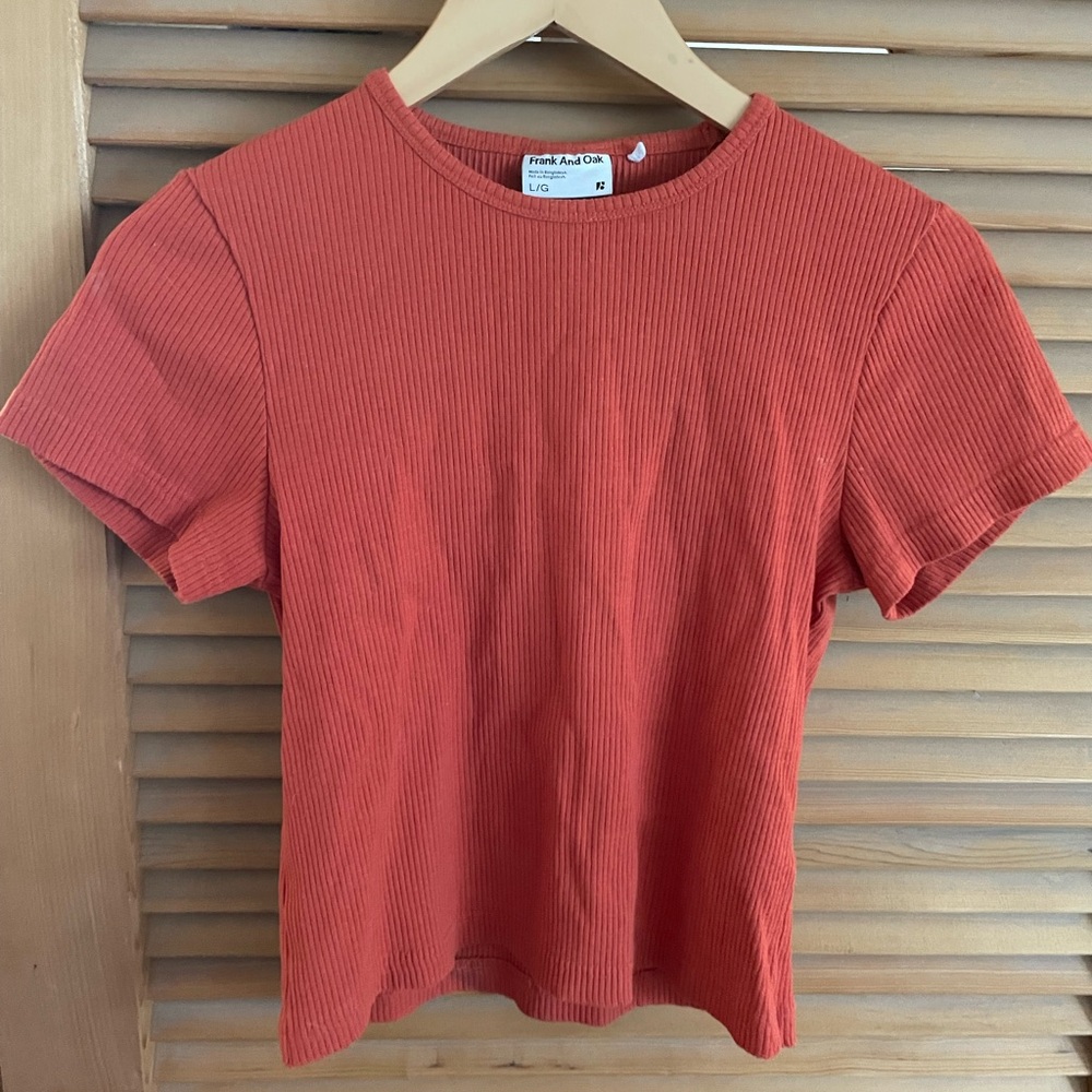 Frank & Oak Fitted Short Sleeve T-Shirt L
